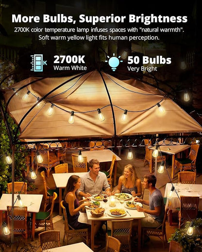 VIPAR 25FT ST38 String Lights and 100FT ST38 Patio Lights