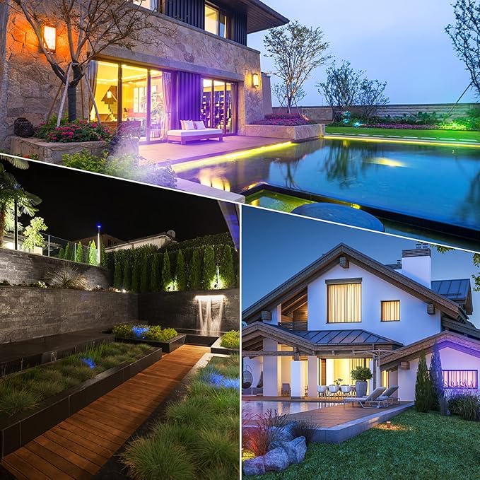 3W RGB Color Changing Landscape Lights Spotlight with Remote Control 3W 12V Landscape Lighting LED 16 Color | Lumora