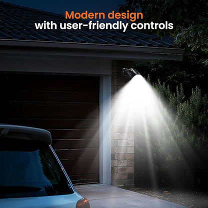 Battery Operated Motion Sensor Light Outdoor, 4000mAh Rechargeable 600 Lumen Battery Powered Spotlight Outdoor Waterproof for Porch, Garage, House(2 Pack)