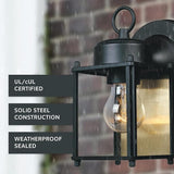 DESIGNERS FOUNTAIN Preston Outdoor Light Fixture, 8 Inch Exterior Wall Lantern Sconce for Front Door, Patio and | Lumora