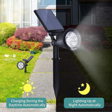Nekteck Solar Lights, 2-in-1 Solar Spot Lights Outdoor, Waterproof Solar Powered Landscape Spotlights, Bright and | Lumora