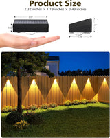 VOLISUN Solar Fence Lights, Fence Lights Solar Powered, IP65 Waterproof LED, RGB Color - Outdoor Path Light | Lumora