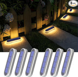 YiLaie Solar Stair Lights Outdoor Waterproof, Stick on Solar Strip Lights Auto ON/Off, Small Step for Outside Dock | Lumora