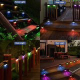 pearlstar 16 Pack Color Changing Solar Deck Lights,Solar Pool Side Lights,Waterproof LED Light for Outdoor Decks | Lumora
