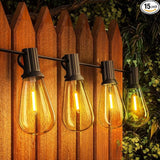 Gpatio 30ft Waterproof Patio Lights With 16 Dimmable Hanging Lights Globe ST38 - Outdoor Security Flood Light | Lumora