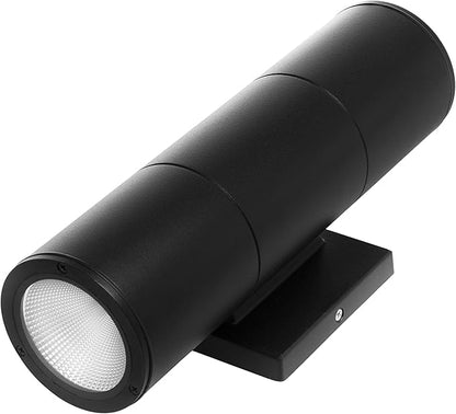 Home Zone Security LED Modern Wall & Porch Sconce Light (2-Set, Black)