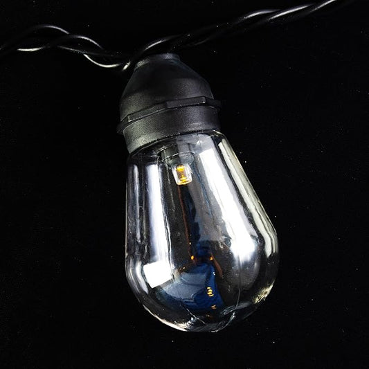 Rivers Edge Products Edison Bulb LED String Lights, 10-Bulb Decorative Fairy Lights with 2 Extra Bulbs, 1-FT Hanging Lights for Bedroom, Patio, or Deck, Indoor or Outdoor Home Decor