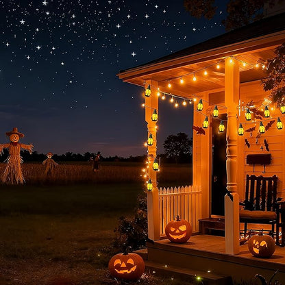 Solar String Lights Outdoor, 42Ft Patio Lights with 15 Flickering Flame Light Bulbs,Waterproof Warm White Outdoor Solar String Lights for Outside Garden Backyard Patio Gazebo Party Decoration