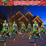 Solar Christmas Decorations Outdoor，DEIDOULU Solar Christmas Tree, 2 Pack 40 Led Light 2 Modes Outdoor Xmas Tree | Lumora