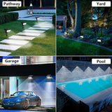 Toodour Solar Spot Light Outdoor, 2 Pack Solar Lights Outdoor with 2 Modes, Waterproof Solar Powered Flood Lights | Lumora