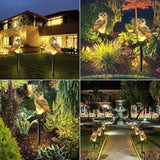 2-Pack Solar White Owl Outdoor Garden Light Garden Solar Lights Outdoor Decorative Resin Owl Solar LED Lights with | Lumora