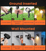 MEIKEE 7W LED Landscape Lights, 12V/24V Low Voltage Landscape Lighting IP66 Outdoor Spotlights Warm White Garden | Lumora