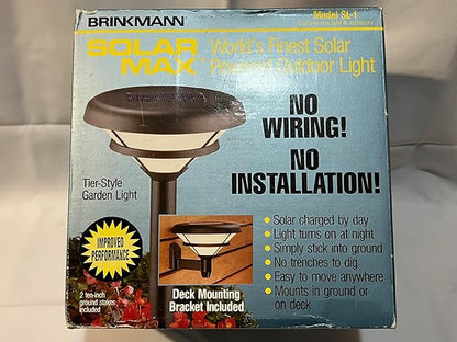 Brinkmann Solar Max Model SL-1 Tier-Style Garden Light