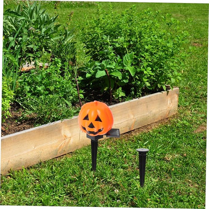 6pcs Led Ground Luminous Lamp Stakes Garden Solar Pathway Lights Outdoor Light Plastic Stake Spike Garden Edging Decorative