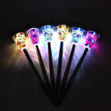 6-Pack Solar Mosaic Border Lawn Garden Lights, LED Mosaic Stake Lights Pathway Landscape Lighting for Patio Walkway | Lumora