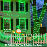 JMEXSUSS Green Christmas String Lights Indoor Outdoor Clear Wire, 200 LED Green Lights for St Patrick's Day Spring | Lumora
