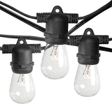 Hometown Evolution, Inc. 100 Foot Commercial Grade Outdoor String Lights (100 Foot 50 Socket, S14 11 Watt Clear | Lumora