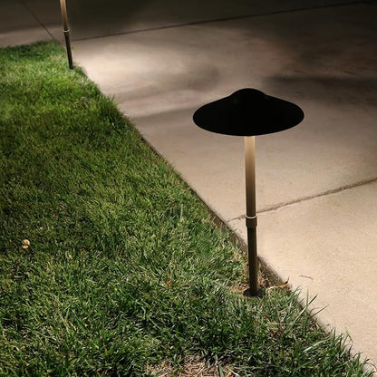 Lumina Lighting® 3W Landscape Lighting 12V Landscape Lights Low Voltage Landscape Path Lights Warm White Waterproof Outdoor Replaceable G4 LED Bulb for Garden Pathway Lawn Yard (Bronze, 2-Pack)