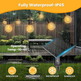 ZOTOYI 100FT Solar String Lights Outdoor Waterproof IP65 with USB Port, G40 Led Solar Patio Globe Lights with 52 | Lumora