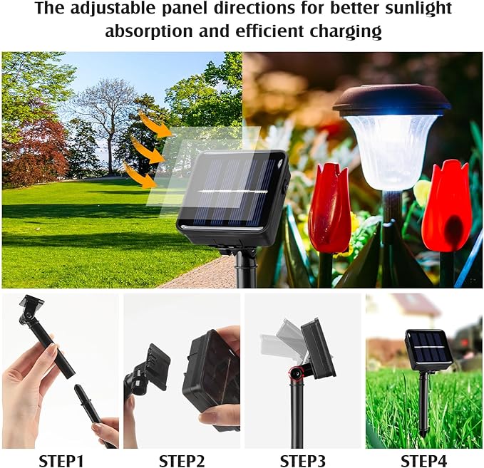 6 Set Replacement Solar Panel 1.2v 600ma Replacement Parts for Solar Lights with 6.56ft Power Cord Waterproof Solar | Lumora