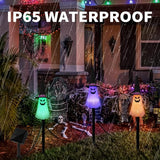 LIGHTSHINE 3PCS Ghost Solar Halloween Decorations, Solar Landscape Pathway Lights, Garden Stakes Light, Outdoor | Lumora