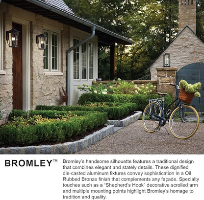 Hinkley Bromley Collection Three Light 4W LED Extra Large Wall Mount Lantern, Oil Rubbed Bronze