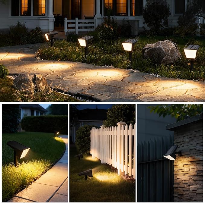 Philips 6 Packs Solar Spot Lights Outdoor Waterproof, 28 LED 3000K Solar Powered Landscape Pathway Lights, Dusk to | Lumora