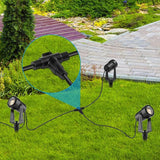 SUNTHIN 8 Pack Outdoor Landscape Lighting with Dusk to Dawn Sensor Controller, Bundled 9.8FT T Shape Extension Cord | Lumora