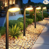 12 Pack Solar Pathway Lights Outdoor, 12 Brighter LED Solar Lights Outdoor Waterproof, Up to 12 Hrs Modern Solar | Lumora