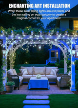Minetom Solar String Lights, 2 Packs Total 66Ft 200 LED Solar Fairy Lights, Waterproof - Decorative Outdoor Light | Lumora