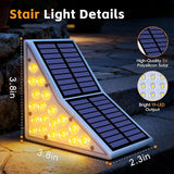 Solar Stair Lights Outdoor, Waterproof IP65 Solar Outdoor Lighting, 1200mAh,19 LED,Outdoor Step Lights,for Garden | Lumora