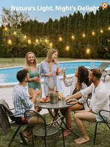 addlon 104FT(98FT+6) Solar String Lights Outdoor Waterproof with USB Port & Remote Control Solar Patio Lights for | Lumora