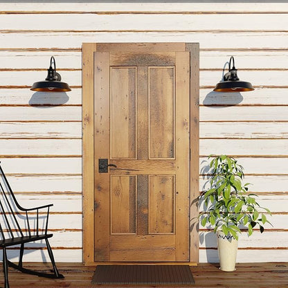 VAXCEL Dorado Outdoor Steel Wall Light with Motion Sensor, 15" W x 13.25" H Rustic Farmhouse Gooseneck Wall Sconce for Porch, Patio, Deck, or Front Door, Bronze