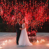 66ft Icicle Lights for Outside, Red Christmas Lights Outdoor Waterproof for House, 640 LED Twinkle Tree Lights with | Lumora