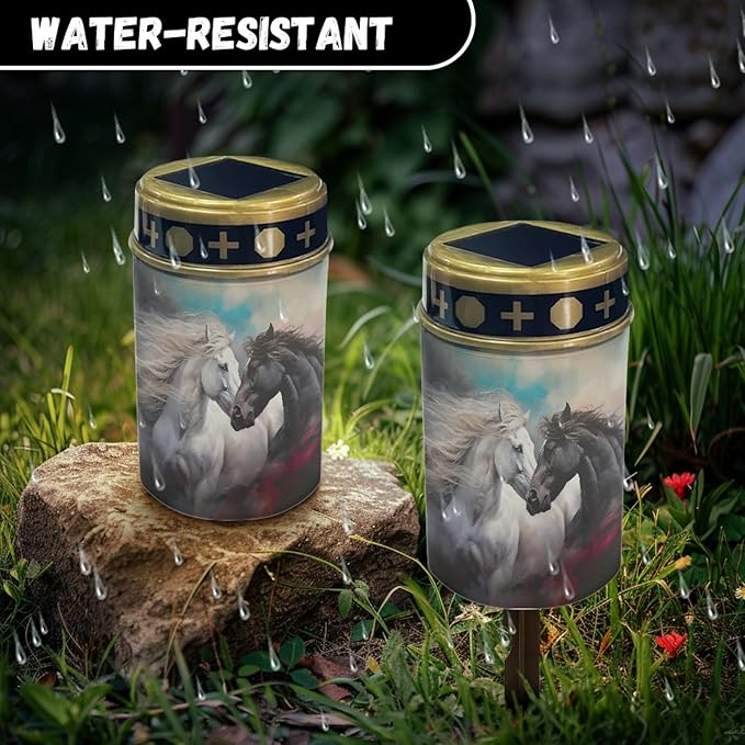 Horse Solar Garden Lights Waterproof,Horse Lantern Solar Stake Lights,Solar Pathway Lights Outdoor Warm White | Lumora