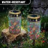 Floral-Cross Outdoor Solar Pathway Lights,Warm White Lantern Garden Lights Solar Powered Walkway Lights Waterproof | Lumora