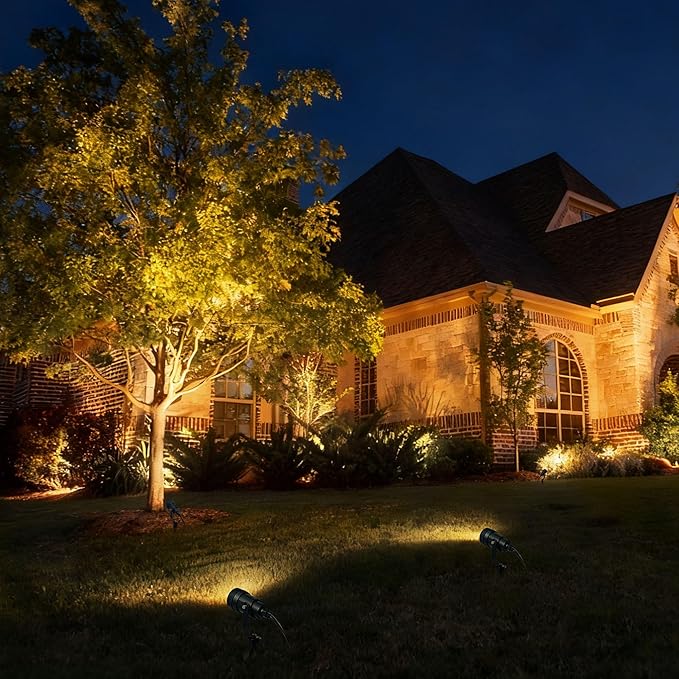 COLOER All-in-One Low Voltage Landscape Lighting Kit, 8 Pack 5W Landscape Lights with Transformer and Connectors | Lumora