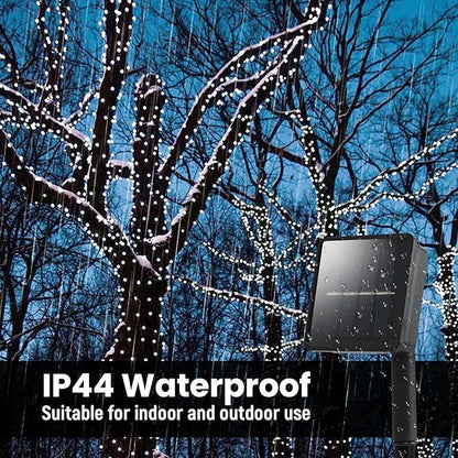 Dailyart Solar String Lights Outdoor, 82ft Cool White Solar String Lights 200 Led Solar Fairy Lights for Outside Waterproof 8 Lighting Mode Solar Lights for Outside,Garden,Courtyards,Trees