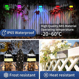 Solar Powered Fence Deck Lights Outdoor Waterproof Led IP65 RGB Color Changing/Warm White Auto On/Off Solar Step | Lumora