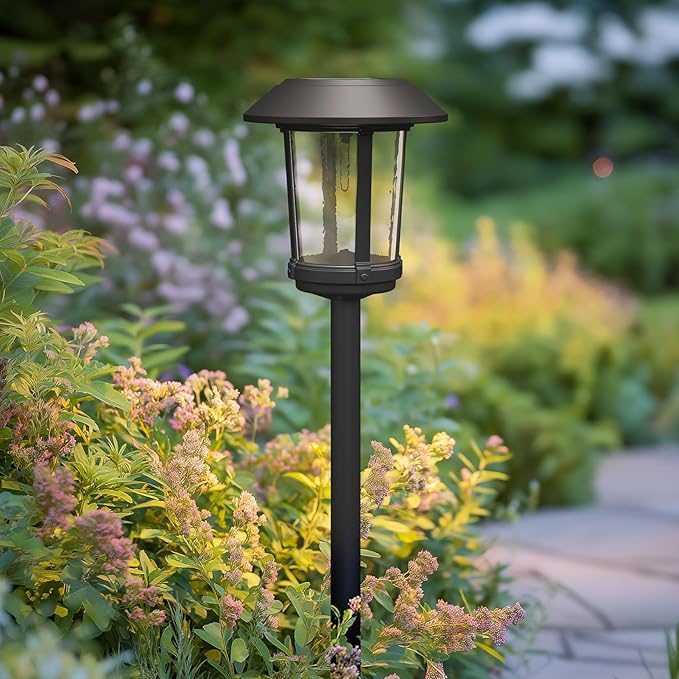 Solar Yard 5-Pack Solar Pathway Lights Outdoor, Solar Powered Garden Lights Waterproof, Auto On/Off Powered Landscape Lighting for Pathway, Porch, Walkway, Driveway