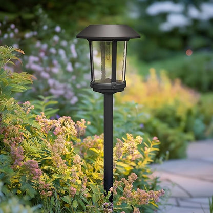 Solar Yard 5-Pack Solar Pathway Lights Outdoor, Solar Powered Garden Lights Waterproof, Auto On/Off Powered Landscape Lighting for Pathway, Porch, Walkway, Driveway