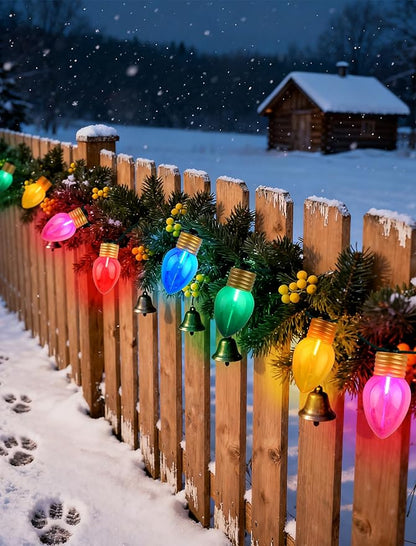 Enchanting Christmas Bubble Lights - 10-Light Bubbling Christmas Light String Creates a Cozy, Magical Glow, Multicolor Decorative Lights for Indoor Christmas Tree, Party & Holiday Ambiance