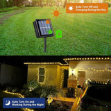 QITONG 2 Pack Solar Christmas Lights Warm White, Each 66ft 200 LED Solar String Lights Outdoor Waterproof, 8 Modes | Lumora