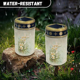 White Cross Outdoor Solar Lights for Yard Decorative Waterproof Solar Light for Cemetery Grave Flameless Candle for | Lumora