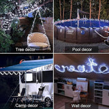 JMEXSUSS 200 LED Solar Rope Lights for Pool, 72ft 8 Modes Solar Rope Lights Outdoor Waterproof LED Solar Powered | Lumora