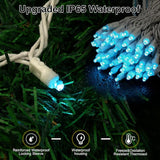 100 Counts LED Christmas Lights Outdoor - 50FT Aqua LED Christmas Lights Commercial Grade Outdoor Waterproof, White | Lumora