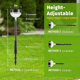 8Pack Solar Pathway Lights Outdoor, Color Changing+8 Fixed Color (Warm White, Cool White, Colored) Solar Lights | Lumora
