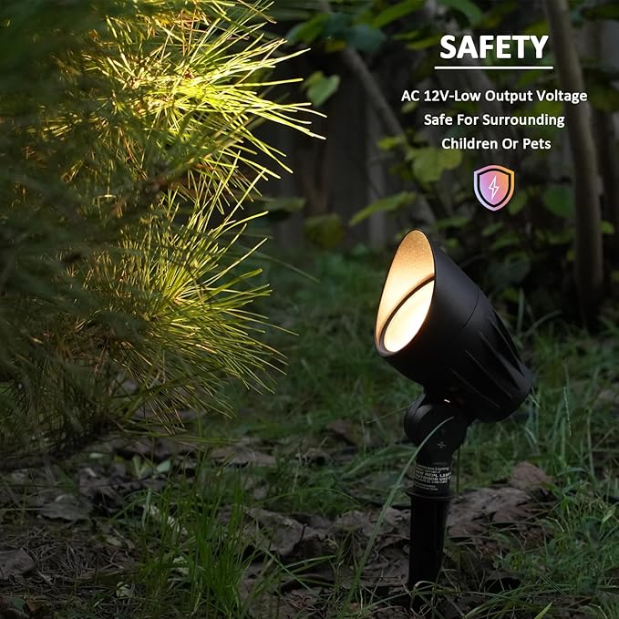 Low Voltage Landscape Spotlight 50W Halogen Floodlight 12V Metal Landscape Light 380 - Outdoor Security Flood Light | Lumora