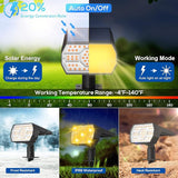 NYMPHY Solar Lights Outdoor Waterproof IP68, 56 LED 3 Lighting Modes Solar Powered Garden Yard Spot Solar Lights | Lumora