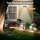 Toodour Solar Spot Light Outdoor, 6 Pack Solar Lights Outdoor with 2 Modes, Waterproof Solar Powered Flood Lights | Lumora